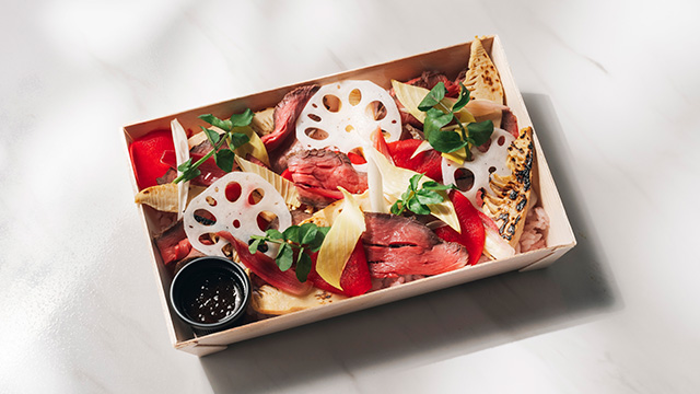 ローストビーフと筍の桜ちらし寿司