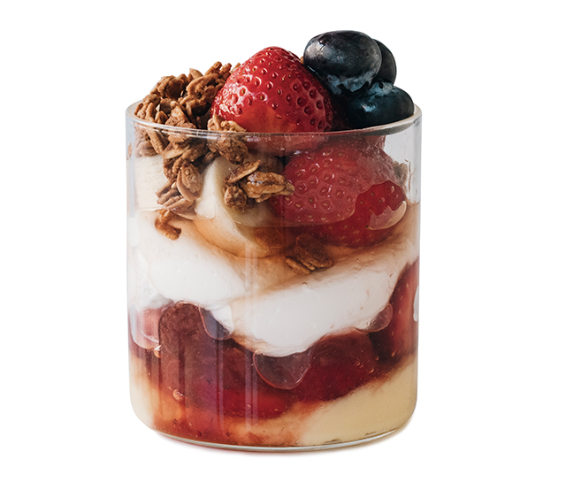 ストロベリーギリシャヨーグルトプディング