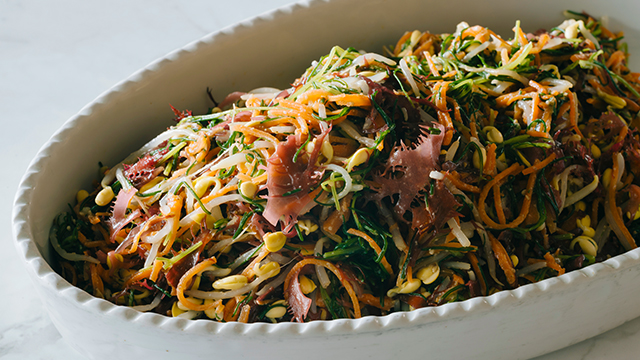 おかひじきとミリンのナムル