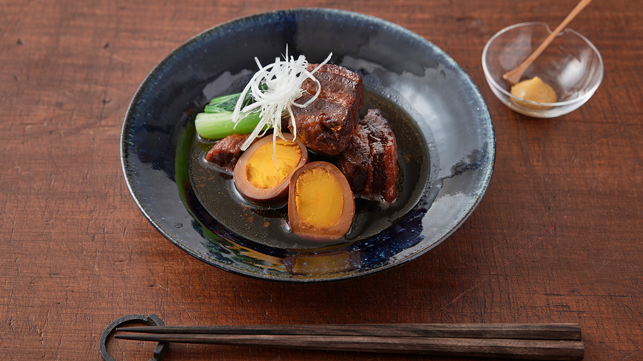 こだわりの調味料でつくった「角煮」