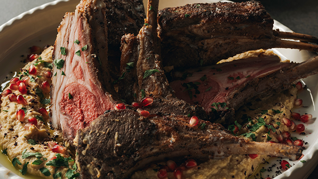 タスマニアラムのザクロビネガーグレーズロースト