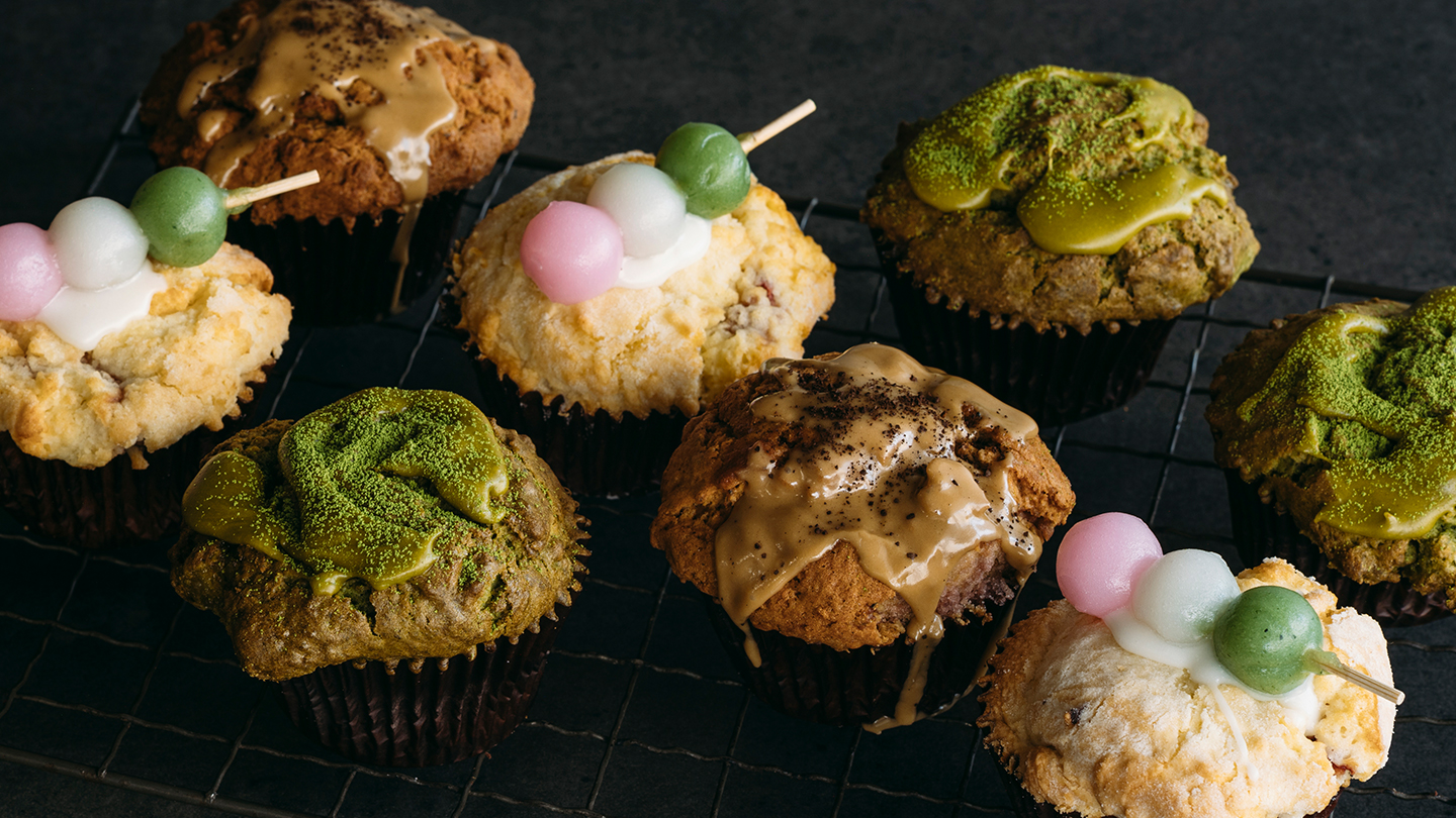 和の風情をたのしむ、3種のマフィン