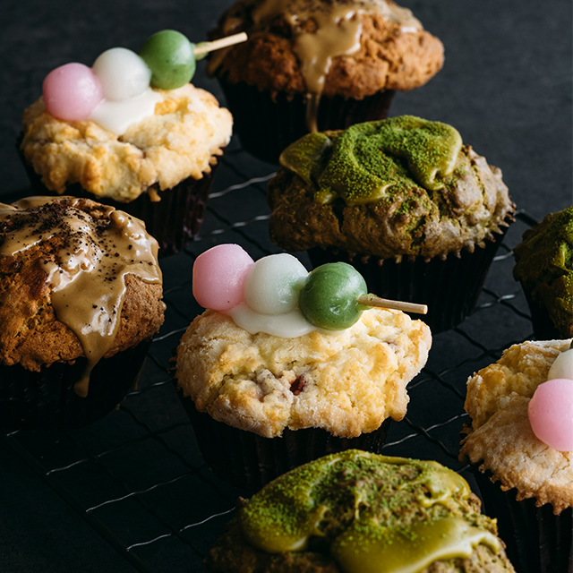 和の風情をたのしむ、3種のマフィン