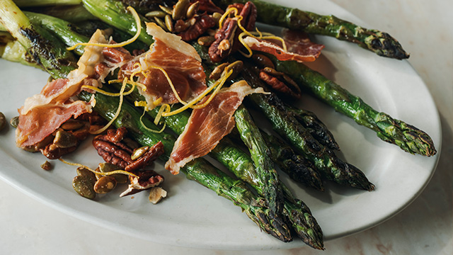 アスパラガスのグリル メープルレモンドレッシング