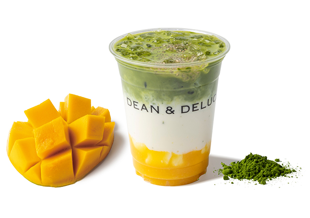 抹茶マンゴーラテ