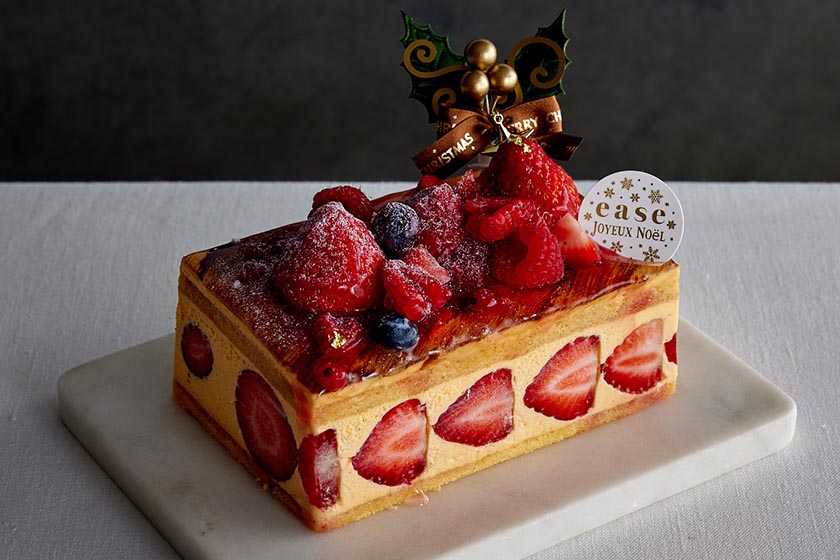 イチゴとバニラのフレジエ