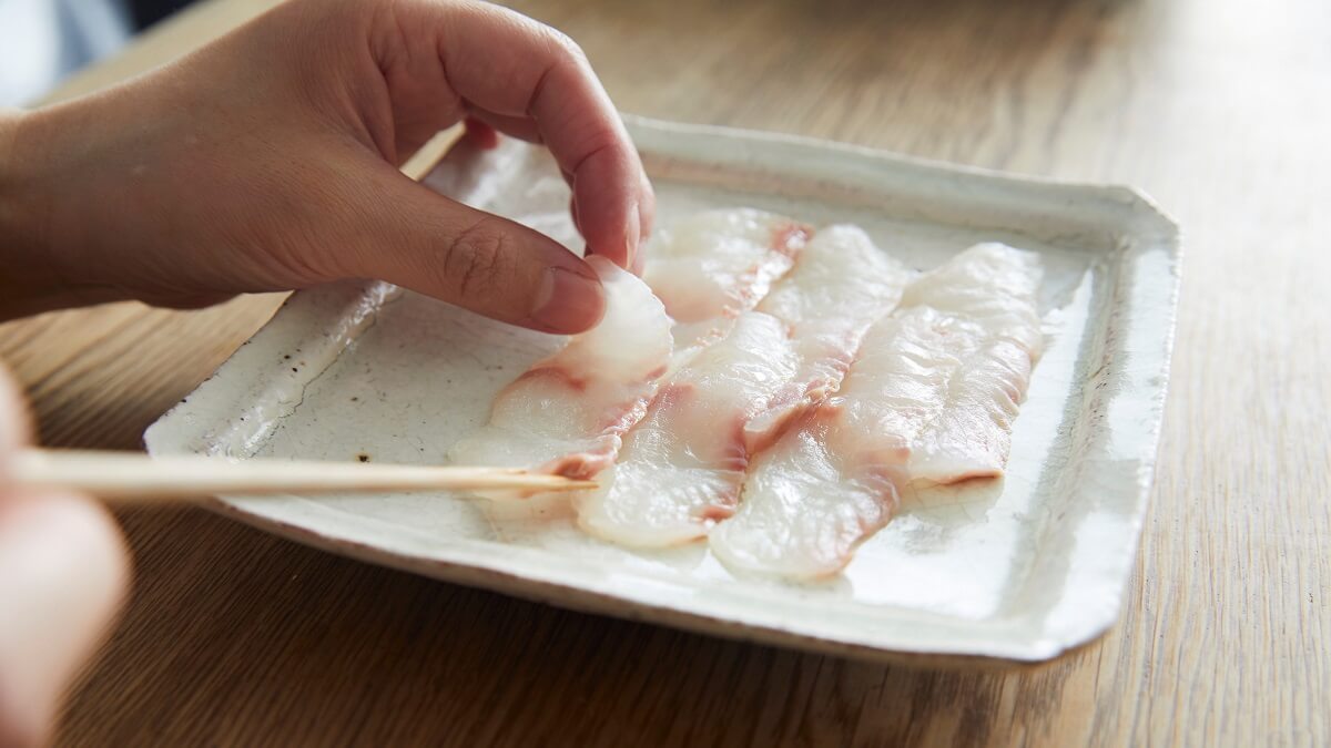 白身魚の薬味のせカルパッチョのつくり方