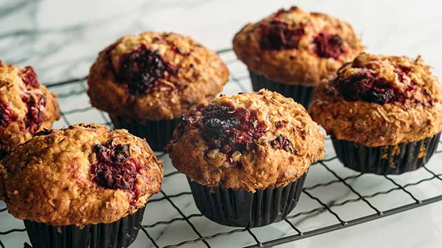 ベリーバナナホワイトチョコマフィン