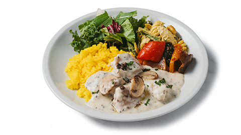 トリュフとチキンのクリーム煮込み