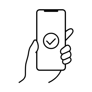 できあがりを通知でお知らせ