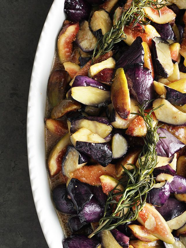 なすとイチジクのホワイトバルサミコマリネ