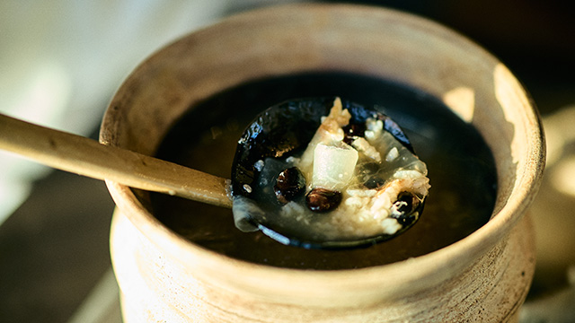 黒豆のチュン×豚肉スープ