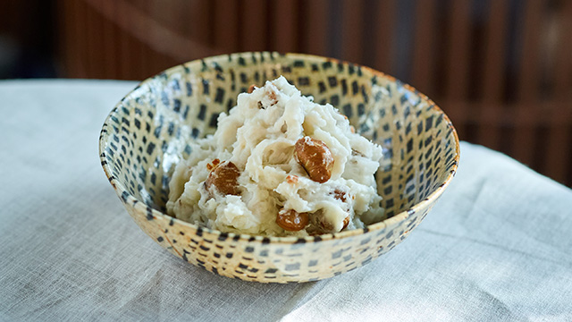 大豆のグワァーグワァー × 2種のポテトサラダ