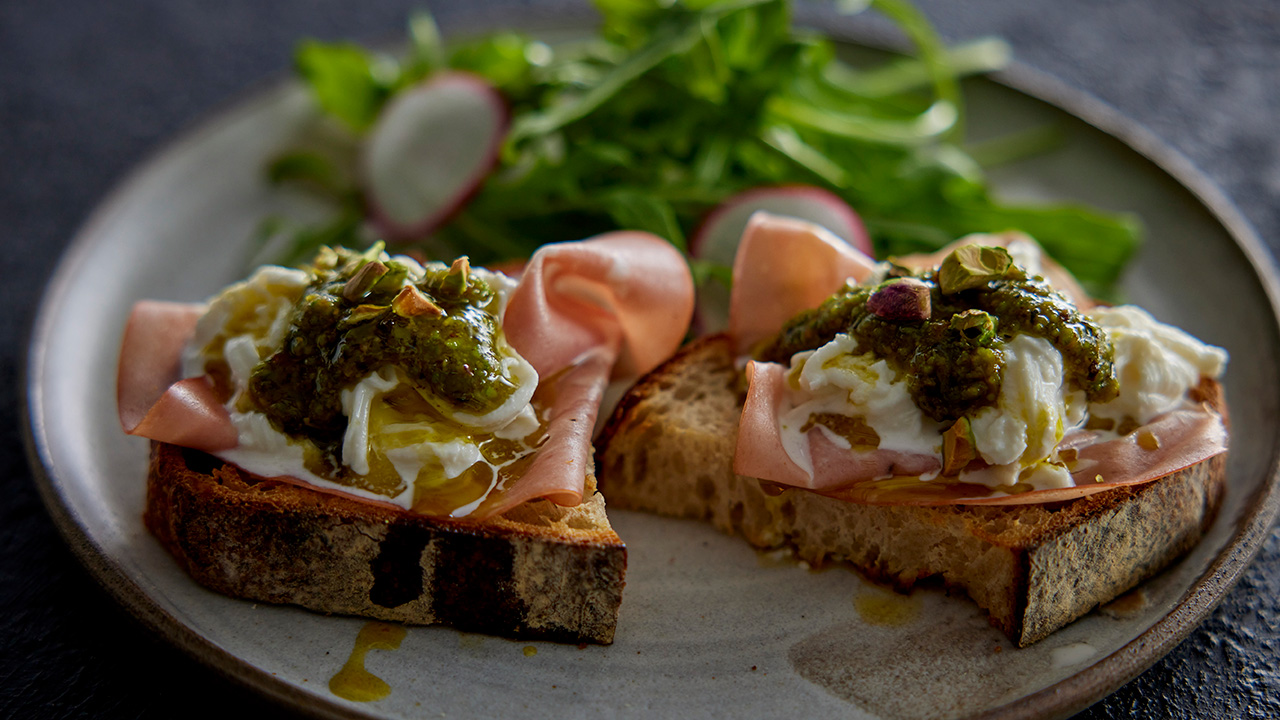 オープンサンド