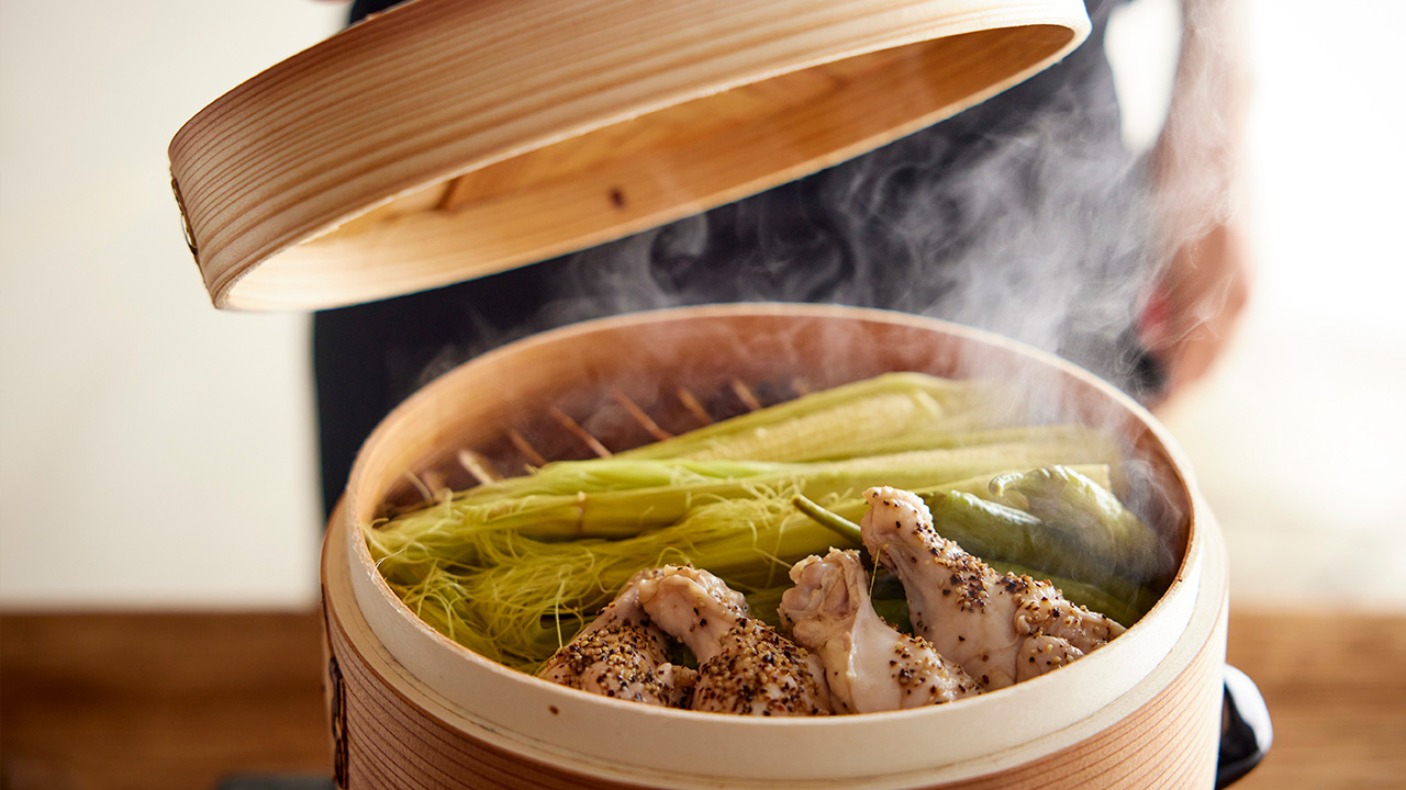 せいろ料理の道具と器