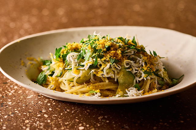 しらすとズッキーニのパスタ