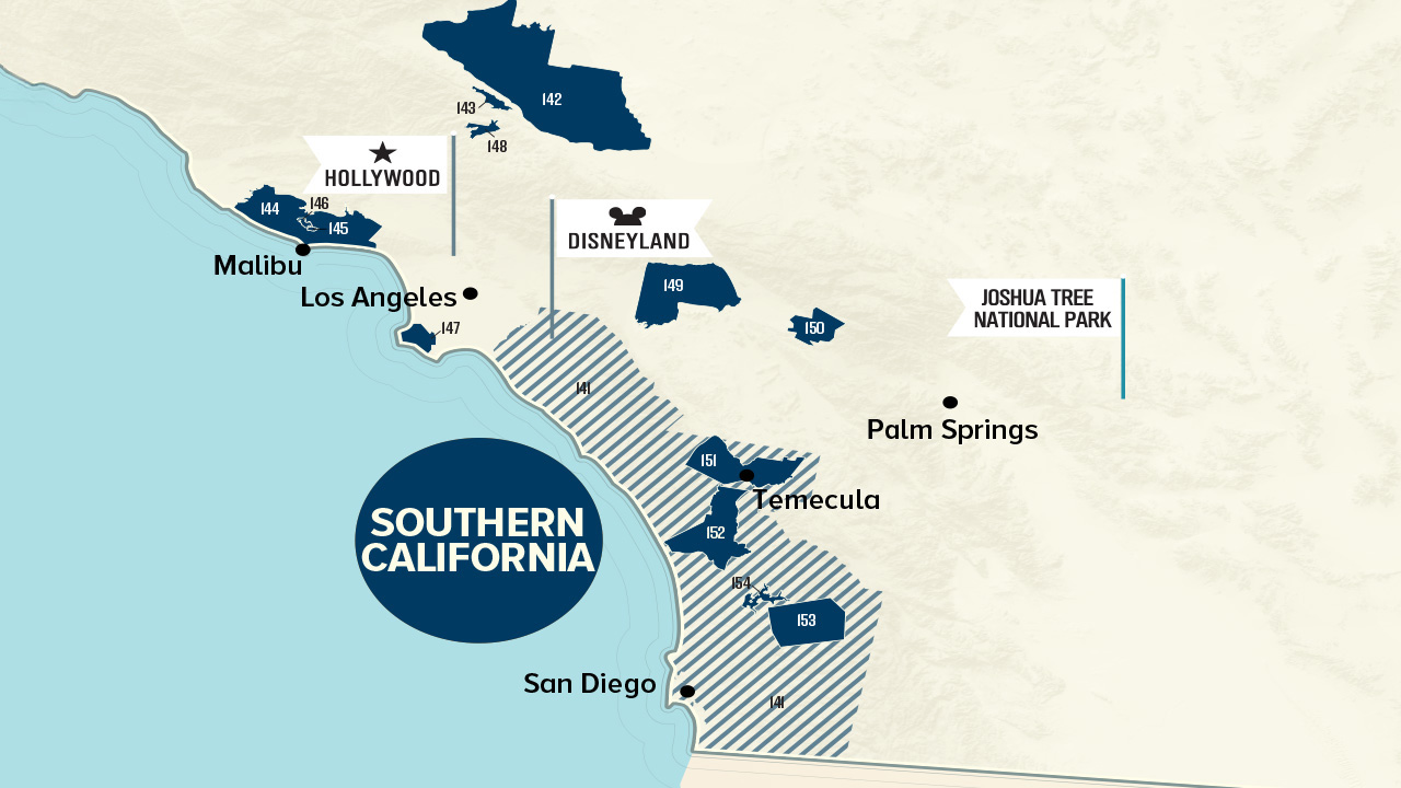 海、山、谷から見るカリフォルニアワイン