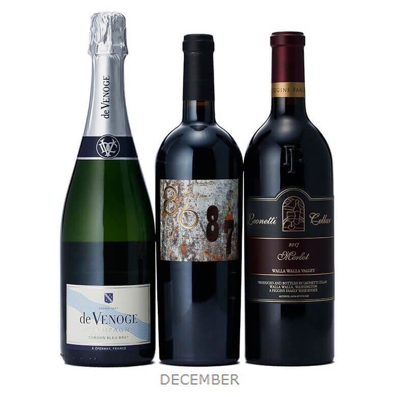WINE OF THE MONTH CLUB プレミアムコース 3回お届け 11・12・1月