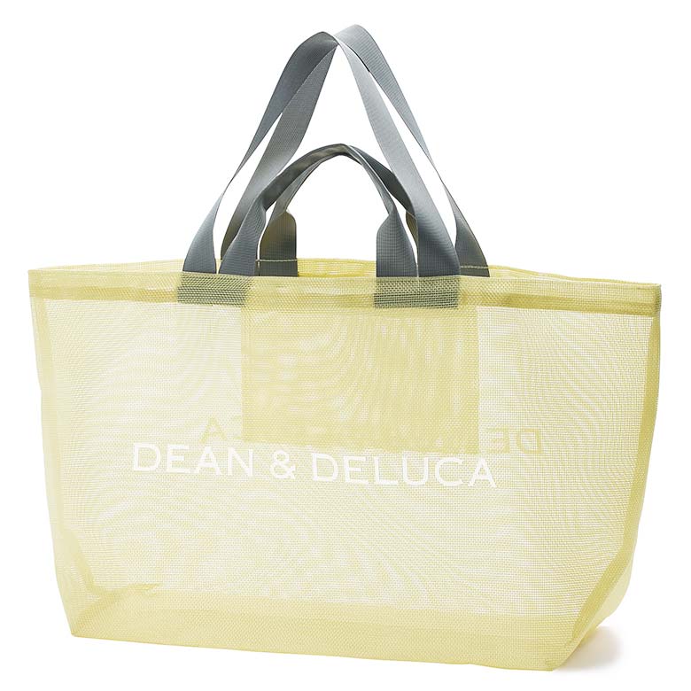 終売＞DEAN & DELUCA メッシュトートバッグ シトラスイエローBIG