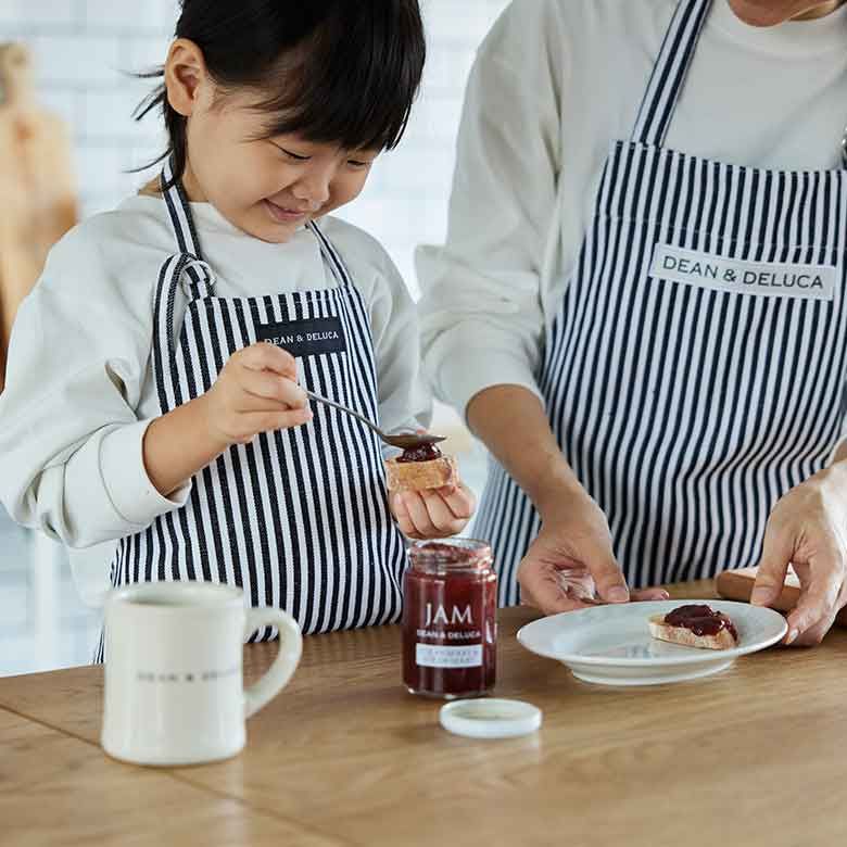 DEAN & DELUCA ファミリーストライプエプロンギフト（キッズS