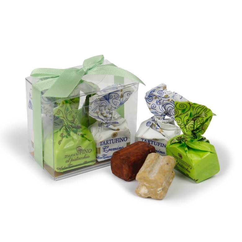 アンティカ トッロネリア ピエモンテーゼ　トリュフチョコレート ピスタチオ＆クレミーノ4pcs