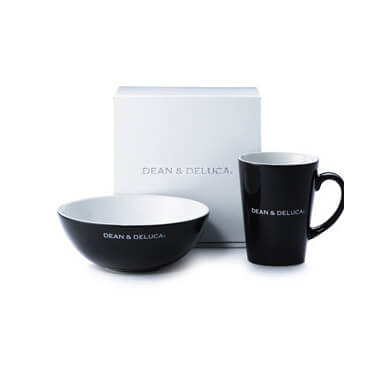 DEAN & DELUCA - DEAN&DELUCA シリアルボール2つセット DEAN & DELUCA シリアルボウル&ラテマグセット ブラック | DEAN