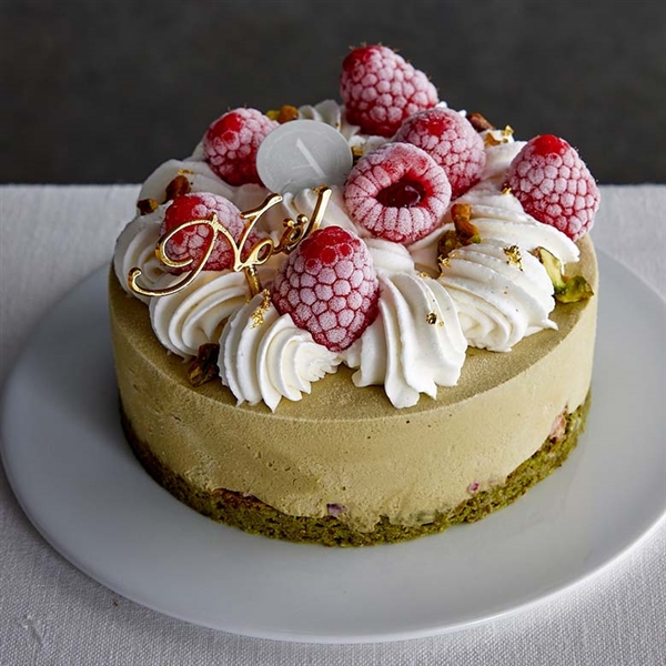 【12月20,21日お届け予定】ASAKO IWAYANAGI アイスクリームケーキ フランボワーズとピスタチオのケーキ<送料込>