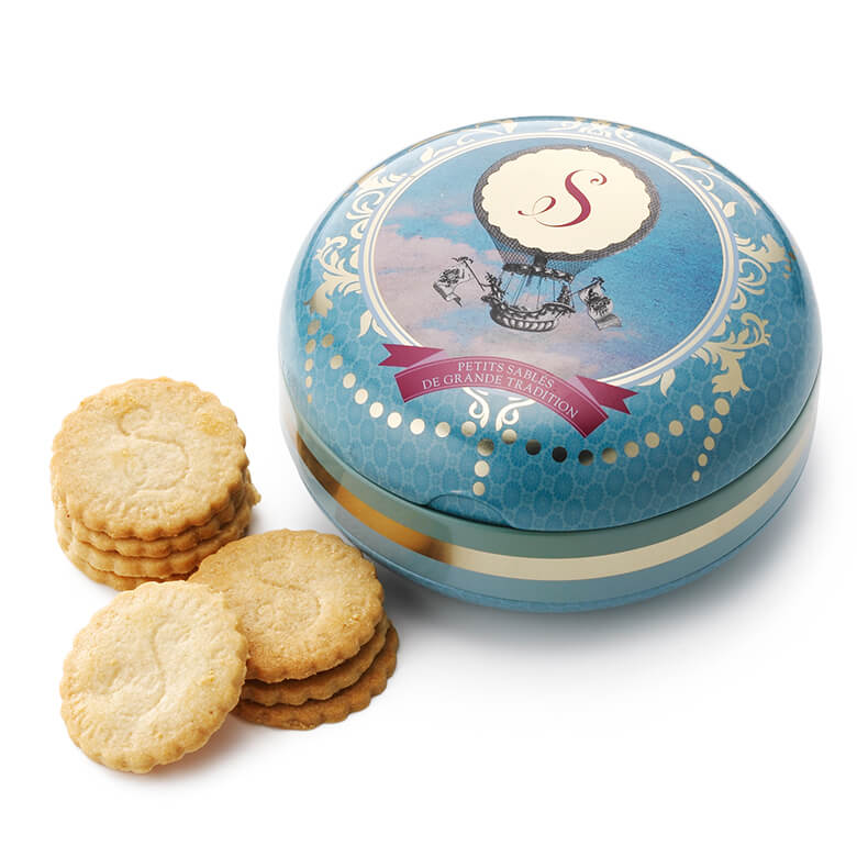 サブレジェンヌ ラウンド缶 気球 ブルー | DEAN & DELUCA【公式】