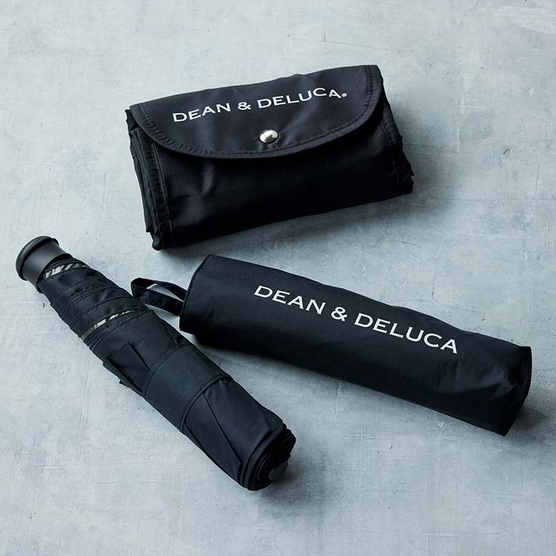 ショッピングバッグブラック＆折りたたみ傘ギフト| DEAN