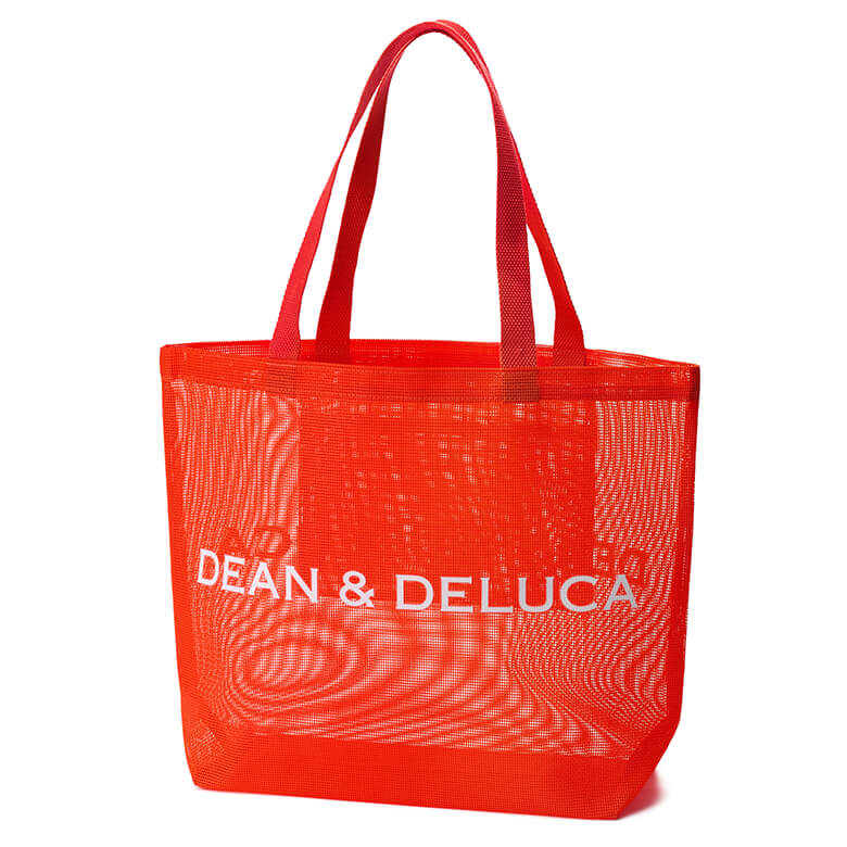DEAN & DELUCA メッシュトートバッグ ブラッドオレンジ L | DEAN