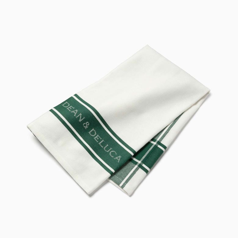 ロゴジャガードティータオル グリーン