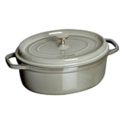 【美品】Staub ストウブ ピコ・ココ ットオーバル鍋 23cm グレー ストウブ ピコ ココット オーバル 23cm [グレー] (鍋) 価格比較