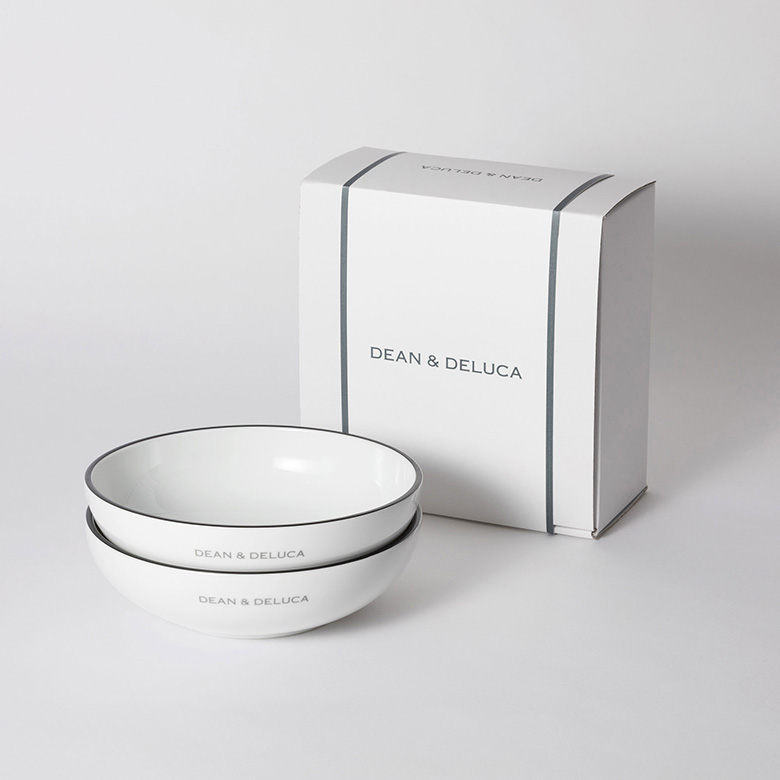 DEAN &amp; DELUCA - DEAN&amp;DELUCA ４点セット(合計10点・プレート＆ボウルセット各2人分) BASIC PLATE & BOWL WHITE | DEAN & DELUCA【公式】