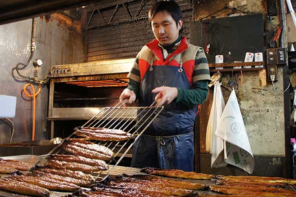 朝焼きうなぎの蒲焼3